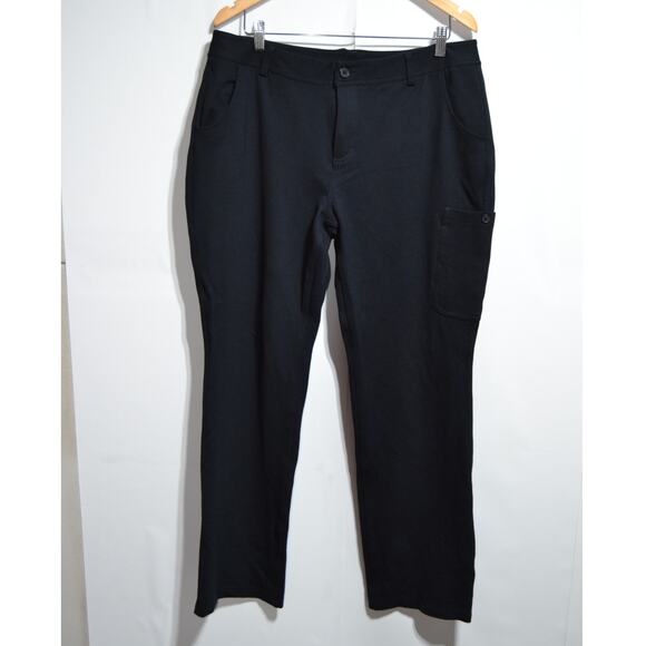 Duluth Trading Co Woman's Black Cargo Pants 16X33 - Picture 1 of 8